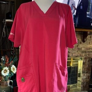 Carhartt Women's Pink Scrub Top